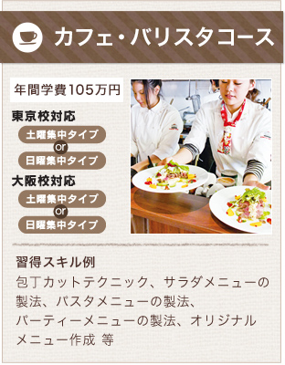 カフェ・カフェバリスタコース