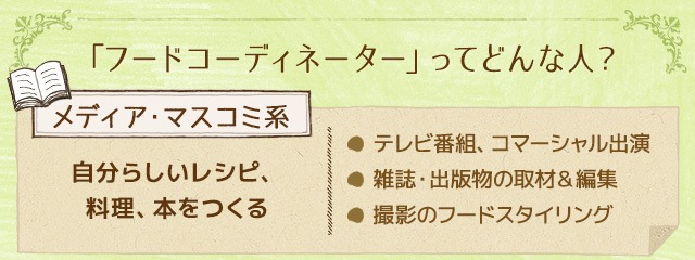 「フードコーディネーター」ってどんな人？